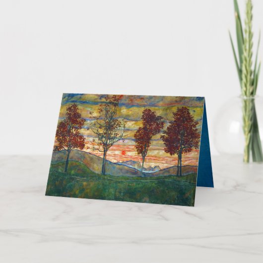 エゴンシレーフォーツリーズツリー自然パーク カード (正面)