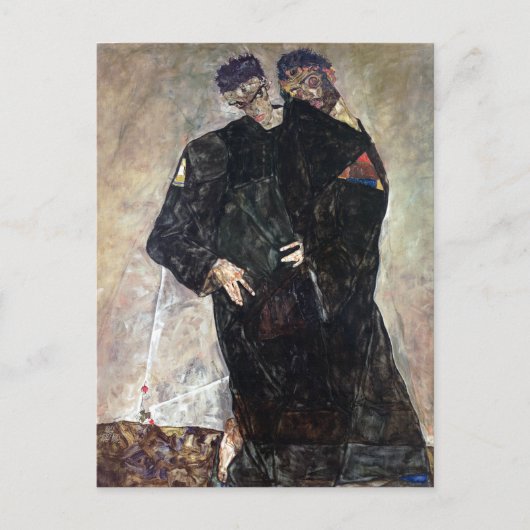 エゴンシーレザエルミッツ ポストカード (正面)