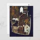 エゴンシーレデッドシティIIIオンザブルーリバー ポストカード (正面/裏面)