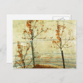 エゴンシーレ – 秋の木 ポストカード (正面/裏面)