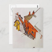 エゴンシーレ – 通りインクルマウ ポストカード (正面/裏面)