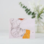 エゴン・シエレ – ザ・スリーピングガール1913 ポストカード (スタンド正面)