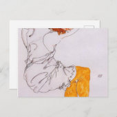 エゴン・シエレ – ザ・スリーピングガール1913 ポストカード (正面/裏面)