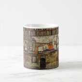 エゴン・シーレによる川の家の壁 コーヒーマグカップ (中央)