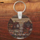 エゴン・シーレによる洗濯のある家々 (Seeburg II) キーホルダー (正面)