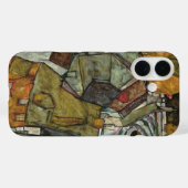 エゴン・シーレによる「家の三日月II、島の町」 Case-Mate iPhoneケース (裏面 (横))