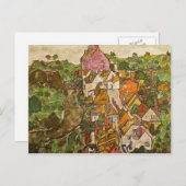 エゴン・シーレ – ランドスケープアットクルマウ ポストカード (正面/裏面)