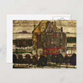 エゴン・シーレ - 単身の家 ポストカード (正面/裏面)