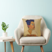 エゴンSchieleの自画像の枕 クッション (椅子)