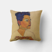 エゴンSchieleの自画像の枕 クッション (裏面)