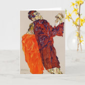 エゴンSchiele-は真実明らかにされました カード (黄色い花)