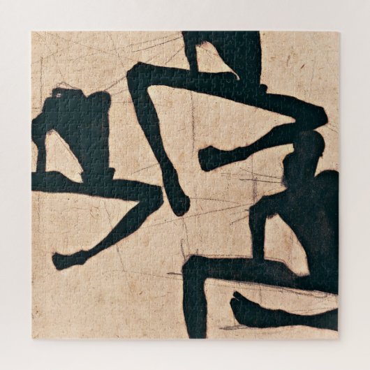 エゴンSchiele - 3男性が付いている構成 ジグソーパズル (縦)