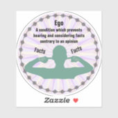 エゴ – 事実対意見 シール (シート)