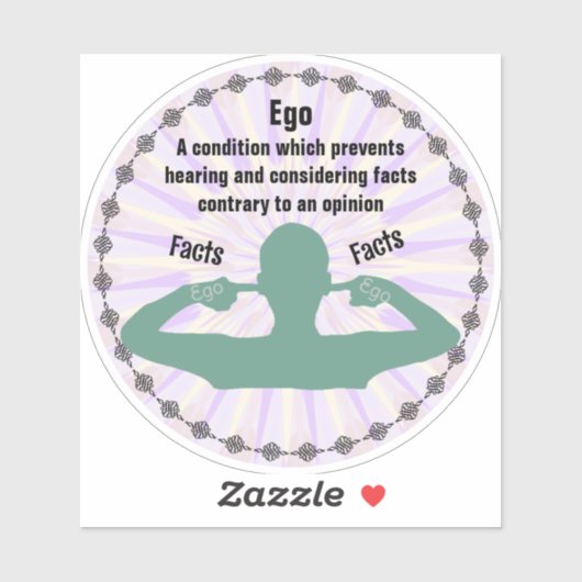 エゴ – 事実対意見 シール (シート)