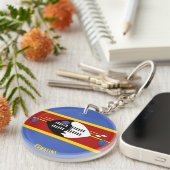 エサティーニ国旗魅力的愛国的キーチェーン キーホルダー (正面右)