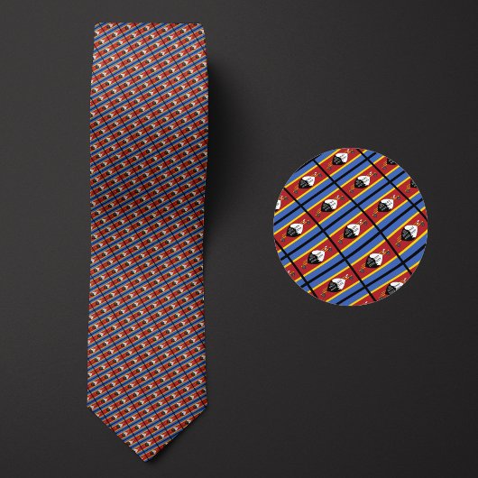 エサワチニの国旗 ネクタイ