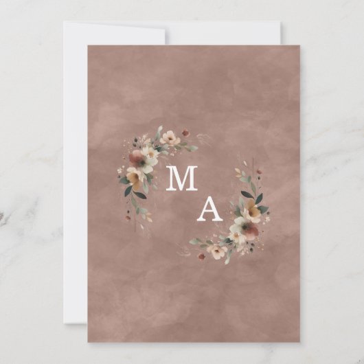 エザリアエレガンスローズウッドウォーター結婚カラー セーブザデート (裏面)