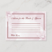 エザリアピンクマグノリア結婚ズ アドバイスカード (正面)