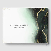 エザリアミストエメグラデーションラルドグリーンギルド結婚ズ ゲストブック (裏面)