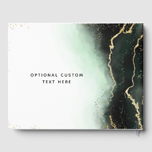 エザリアミストエメグラデーションラルドグリーンギルド結婚ズ ゲストブック (裏面)