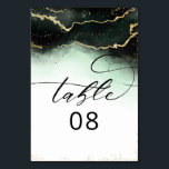 エザリアミストエメグラデーションラルドグリーンギルド結婚ズ テーブルナンバー<br><div class="desc">Ethereal Mist グラデーション Emerald Green Water color手水色ミスティ洗い色彩の鮮やか流し背景のテクスチャー、金ゴールド箔の外観のベアリングラインと紙吹雪ドットとエッジのトレイルとムーディのデザインとエメラルドグリーンの水の色。トレンディーとモダン任意の季節を探す、ソフトな夢のようなカラーパレット：ブラック、ミントグリーン、ホワイト、および金ゴールド、シックなブラシスクリプトレタリングフォントと人気がある共にパーソナライズされた – のディナ結婚ー披露宴ゲスト席番号座席表!～このデザインのスイート全体を結婚見るために私の店をチェック！</div>