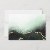 エザリアミストエメグラデーションラルドグリーン結婚ムーディーズ 出欠カード (裏面)