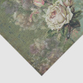 エザリークリームバラ、パープルパンジー、昆虫 薄葉紙 (詳細)