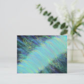 エザーアルアクアブルーリバーモダン予言芸術 ポストカード (スタンド正面)