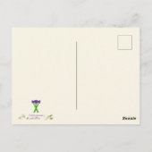 エザーアルアクアブルーリバーモダン予言芸術 ポストカード (裏面)