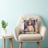 エザーアルアンゲリックヴィンテージガール装飾用クッション クッション (椅子)