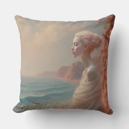 エザーアルウーマンオンドリーミービーチ クッション (正面)