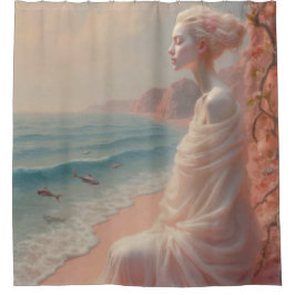 エザーアルウーマンオンドリーミービーチ シャワーカーテン