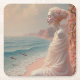 エザーアルウーマンオンドリーミービーチ スクエアペーパーコースター