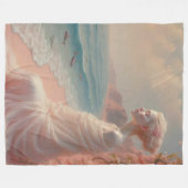 エザーアルウーマンオンドリーミービーチ フリースブランケット (正面(横))