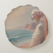 エザーアルウーマンオンドリーミービーチ ラウンドクッション (裏面)