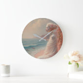 エザーアルウーマンオンドリーミービーチ ラージ壁時計 (ホーム)