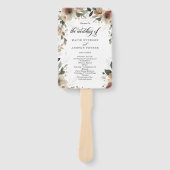 エザーアルエレガンスコテージコア結婚式 プログラム ハンドファン (正面)