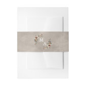 エザーアルエレガンスベージュタウペモノグラム結婚ズ 招待状ベリーバンド (正面例)