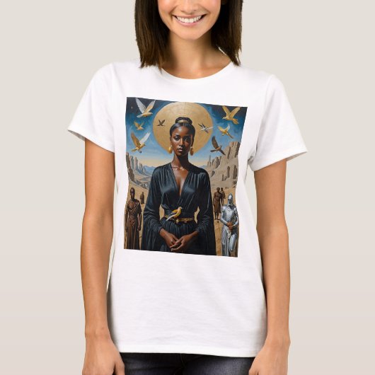 エザーアルクイーンディヴィントファンタジーアートティー Tシャツ (正面)
