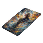 エザーアルコズミック女神抽象芸術ポートレートアート マグネット (左側)