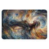 エザーアルコズミック女神抽象芸術ポートレートアート マグネット (横)