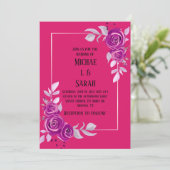 エザーアルダスティバラフローラクリップアート招待状 招待状 (スタンド正面)