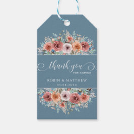 エザーアルダスティブルーピーチ赤面フローラ ギフトタグ