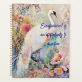 エザーアルホワイトピーコックプランナー プランナー手帳 (正面)