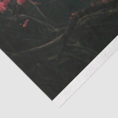 エザーアルホワイトピーコック、さくらんぼ花咲き木 薄葉紙 (詳細)