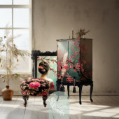 エザーアルホワイトピーコック、さくらんぼ花咲き木 薄葉紙