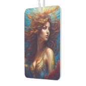 エザーアルマーメイドアートプリントファンタジー水中海 カーエアーフレッシュナー (左)