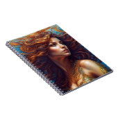 エザーアルマーメイドアートプリントファンタジー水中海 ノートブック (右側)