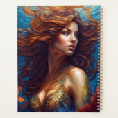 エザーアルマーメイドアートプリントファンタジー水中海 プランナー手帳 (裏面)