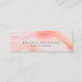 エザーレフェミニンルピンクマーブル スキニー名刺 (正面)